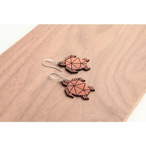 Handmade Wooden Earrings - "Honu" - Cultural Seeds